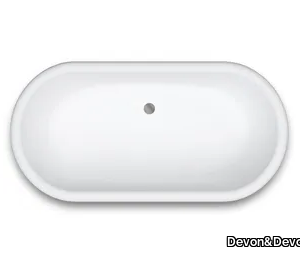 SWANSEA 17 - Oval built-in bathtub _ Devon&Devon