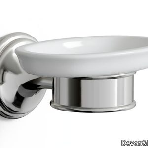 KALOS - Wall-mounted ceramic soap dish _ Devon&Devon