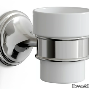 KALOS - Wall-mounted ceramic toothbrush holder _ Devon&Devon