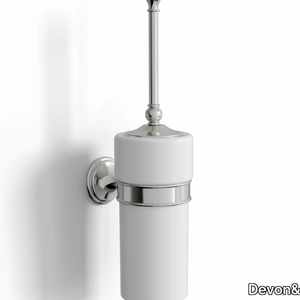 KALOS - Wall-mounted ceramic toilet brush _ Devon&Devon