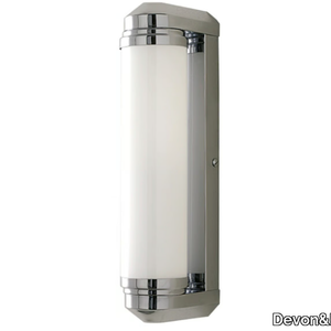 SAVOY - Satin glass and brass wall lamp for bathroom _ Devon&Devon