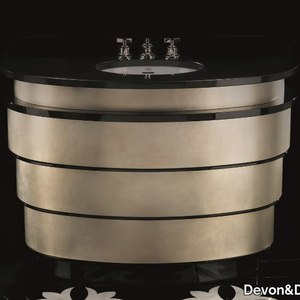 SUMMERTIME ALUMINIUM LEAF - Vanity unit with drawers _ Devon&Devon