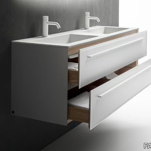 7.0 - Double wall-mounted vanity unit with drawers _ FALPER