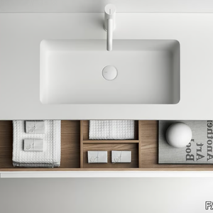 7.0 - Wall-mounted vanity unit with drawers _ FALPER