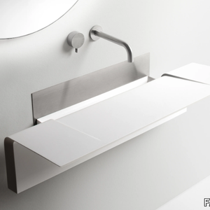 ALA - Wall-mounted Cristalplant® Biobased washbasin _ FALPER