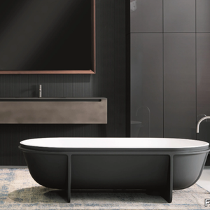 CONTROSTAMPO - Freestanding Cristalplant® bathtub _ FALPER