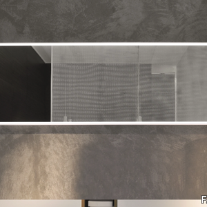 Framed mirror - Framed mirror with integrated lighting _ FALPER