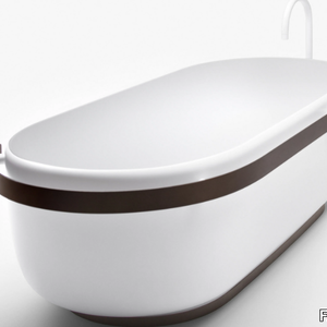 HOMEY - Freestanding oval Cristalplant® bathtub _ FALPER