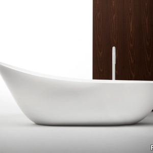 LANCETTA - Freestanding oval Cristalplant® bathtub _ FALPER