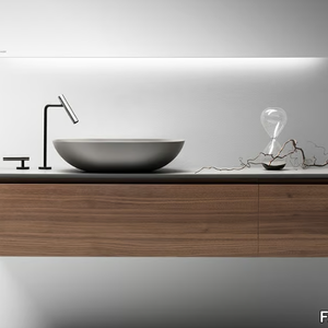 PURE - Wall-mounted vanity unit with drawers _ FALPER