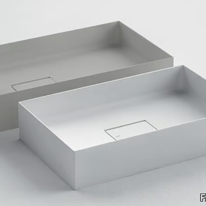 QUATTRO.ZERO – D8J - Rectangular Ceramilux® washbasin _ FALPER