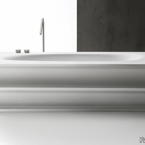VASCAMISURA - Freestanding rectangular Cristalplant® bathtub _ FALPER