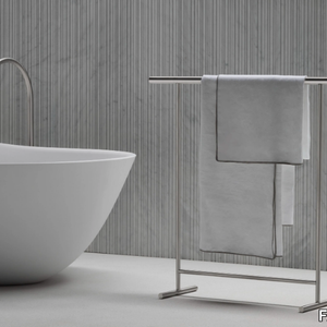 CILINDRO - Standing stainless steel towel rack _ FALPER