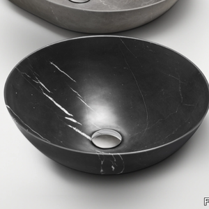 CIOTOLA 43 - Countertop round marble washbasin _ FALPER