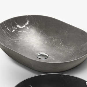 CIOTOLA 60 - Countertop oval marble washbasin _ FALPER