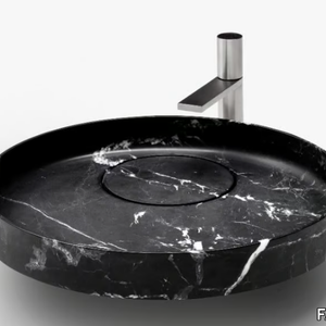 ECCENTRICO - Countertop round marble washbasin _ FALPER