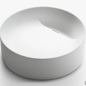 FONTANA WF2 - Countertop round Cristalplant® washbasin _ FALPER