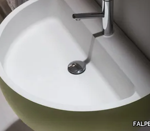 BOWL - Wall-mounted Ceramilux® washbasin _ FALPER