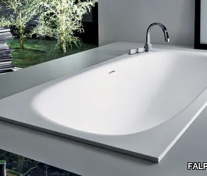 VASCAMISURA - Rectangular built-in Cristalplant® bathtub _ FALPER