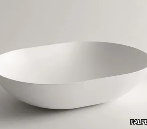 CIOTOLA 60 - Countertop oval Ceramilux® washbasin _ FALPER