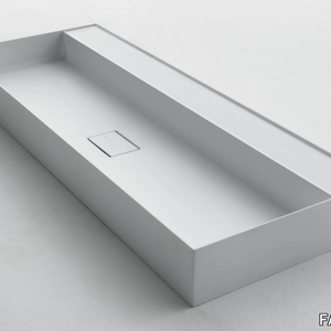 QUATTRO.ZERO – D7H - Rectangular Ceramilux® washbasin _ FALPER