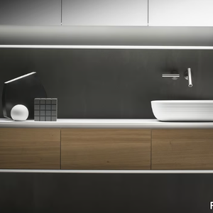 SHAPE EVO - Single wall-mounted vanity unit with drawers _ FALPER