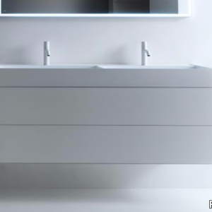 QUATTRO.ZERO - Double vanity unit with drawers _ FALPER