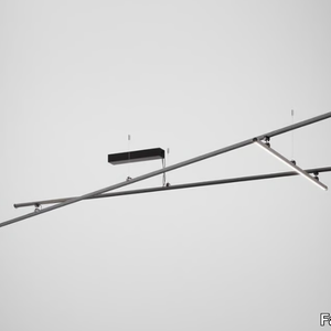 FREELINE F44 - LED Anodized aluminium ceiling lamp _ Fabbian