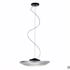 LOOP - LED blown glass pendant lamp _ Fabbian