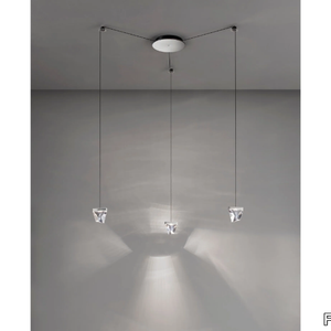 TRIPLA 3 SPOTS - LED crystal pendant lamp _ Fabbian