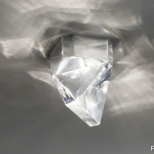 TRIPLA - LED crystal ceiling lamp _ Fabbian