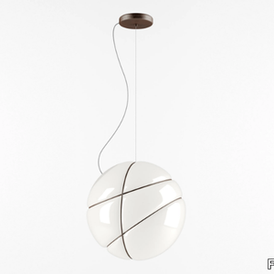 ARMILLA - Blown glass pendant lamp _ Fabbian