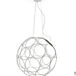 GIRO - LED steel pendant lamp _ Fabbian
