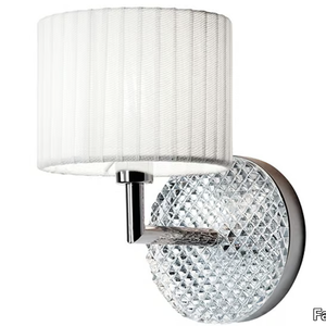 DIAMOND SWIRL - Chrome plated wall lamp _ Fabbian