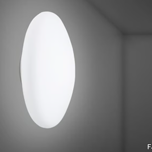 LUMI WHITE - Glass wall lamp / ceiling lamp _ Fabbian