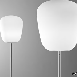 LUMI BAKA - Halogen fluorescent glass floor lamp _ Fabbian