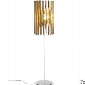 STICK - Wooden floor lamp _ Fabbian