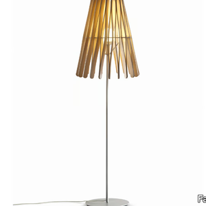 STICK - Wooden floor lamp _ Fabbian