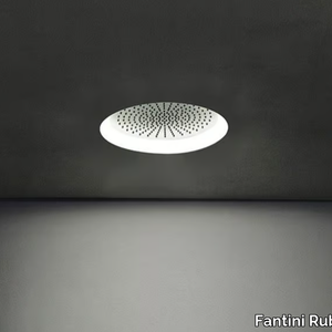 ACQUAFIT 93 K061 - Ceiling mounted round 2-spray stainless steel overhead shower _ Fantini Rubinetti