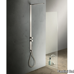MILANOSLIM EASY - Wall-mounted shower panel with overhead shower _ Fantini Rubinetti