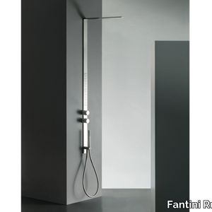MILANOSLIM - Wall-mounted stainless steel shower panel _ Fantini Rubinetti