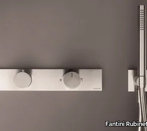 MILANO - D272A/7372B - Wall-mounted stainless steel bathtub mixer with diverter _ Fantini Rubinetti