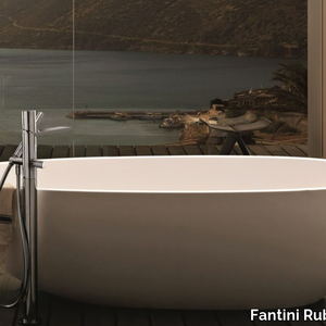 MILANO - 3380A/3080B - Floor standing bathtub mixer with hand shower _ Fantini Rubinetti