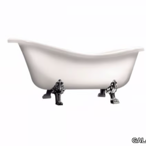 ETHOS - Freestanding fiberglass bathtub on legs _ GALASSIA