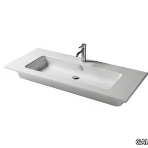 EDEN - 121 CM - Rectangular ceramic washbasin _ GALASSIA