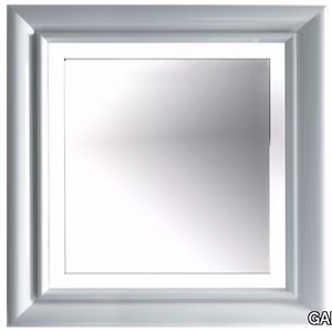 ETHOS 90 - Square bathroom mirror with integrated lighting _ GALASSIA