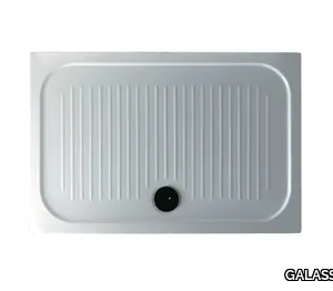 H6 - FLAT - 80 x 120 - Anti-slip rectangular shower tray _ GALASSIA