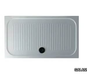 H6 - FLAT - 80 x 140 - Anti-slip rectangular shower tray _ GALASSIA