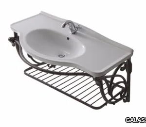 ETHOS 110 - Wall-mounted aluminium vanity unit _ GALASSIA