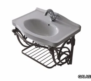 ETHOS 65 - Wall-mounted aluminium vanity unit _ GALASSIA